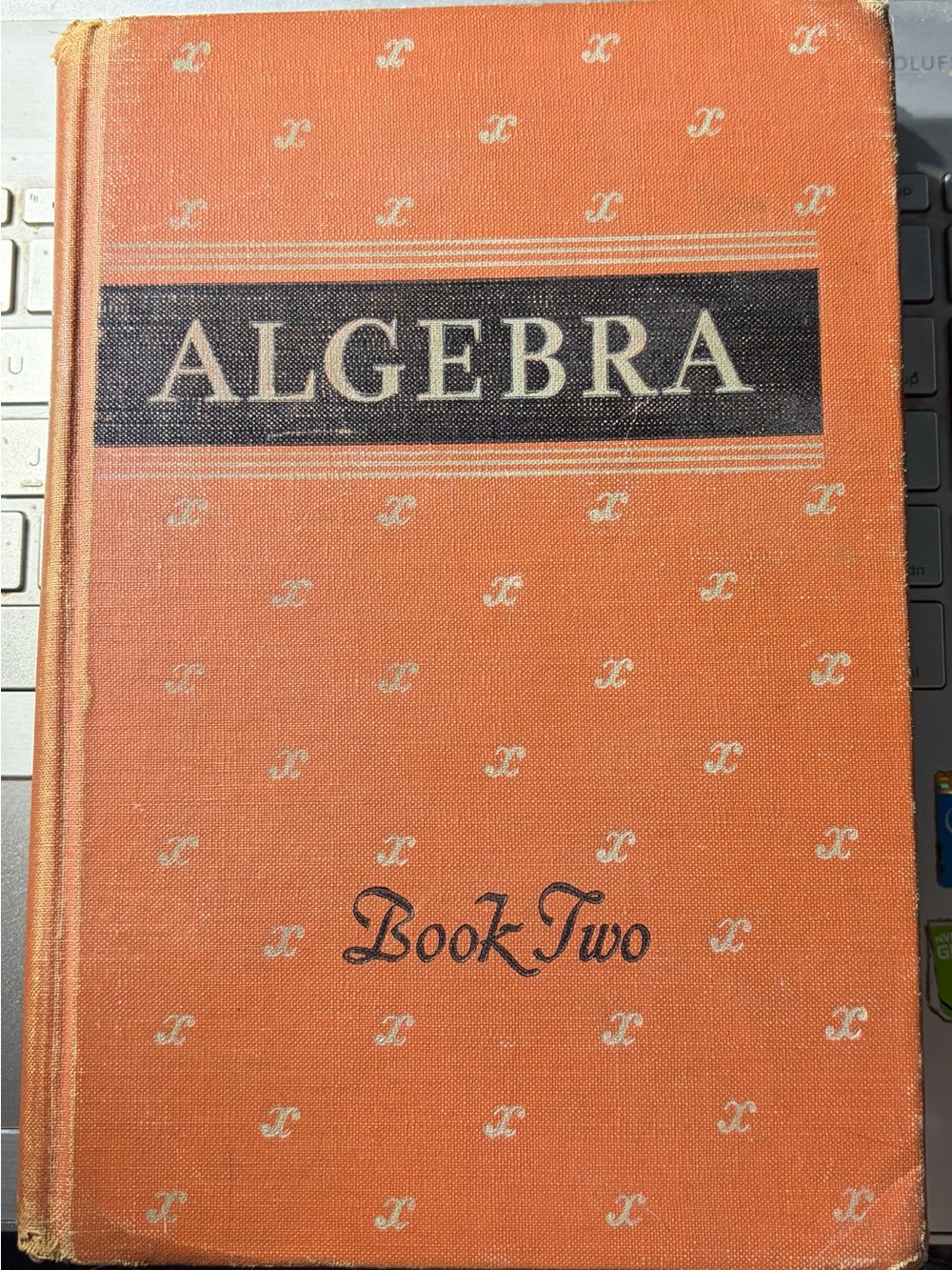 1953 Algebra Book Two - Orange Hardcover